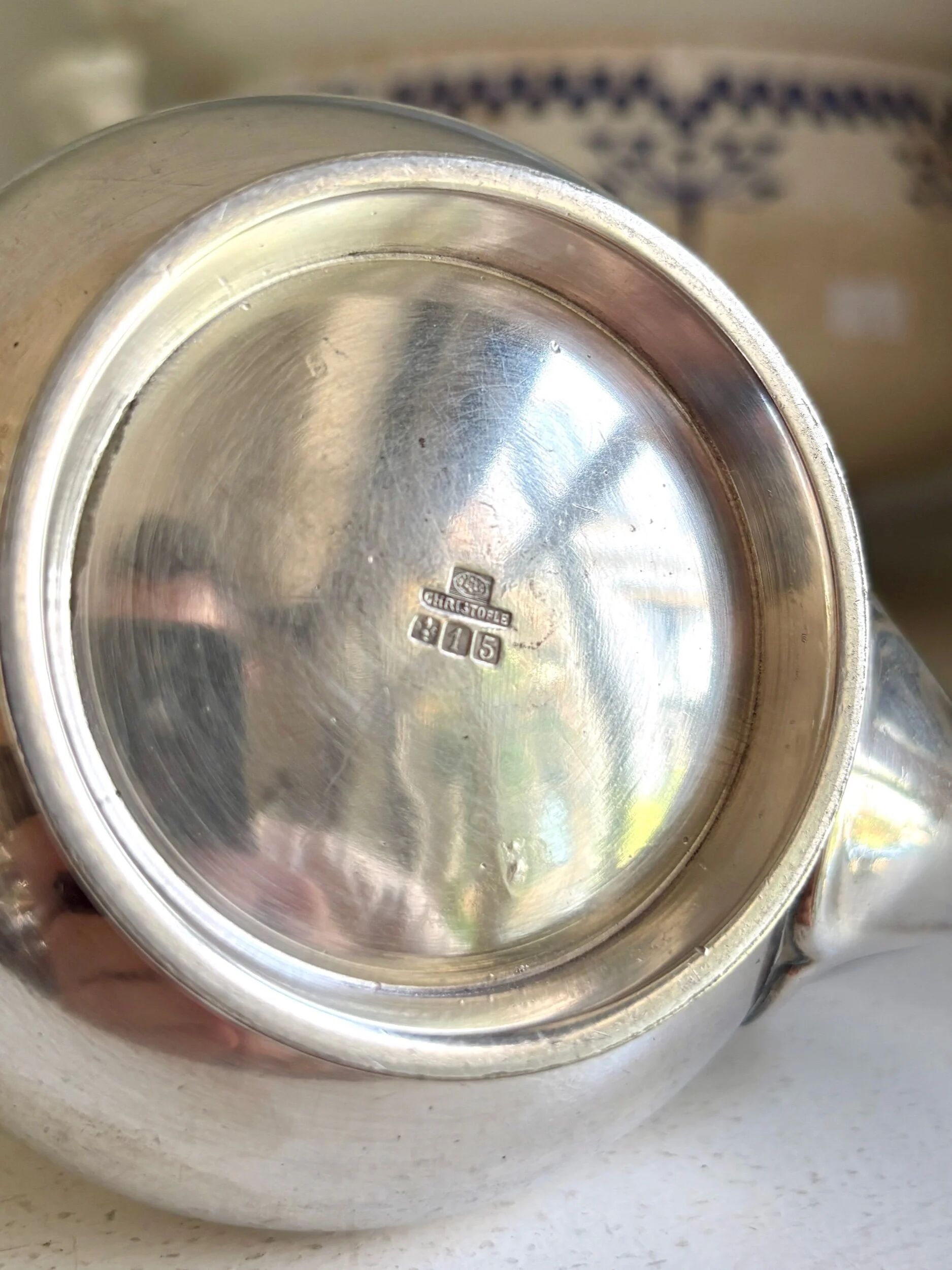 Selfish Christofle silver-plated jug