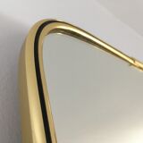Asymmetrical mirror gold metal 60s