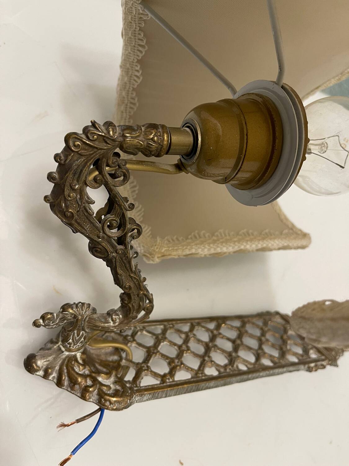 Lot de 2 appliques en laiton des années 1960