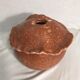 Former Accolay decoration vintage brown ceramic vase