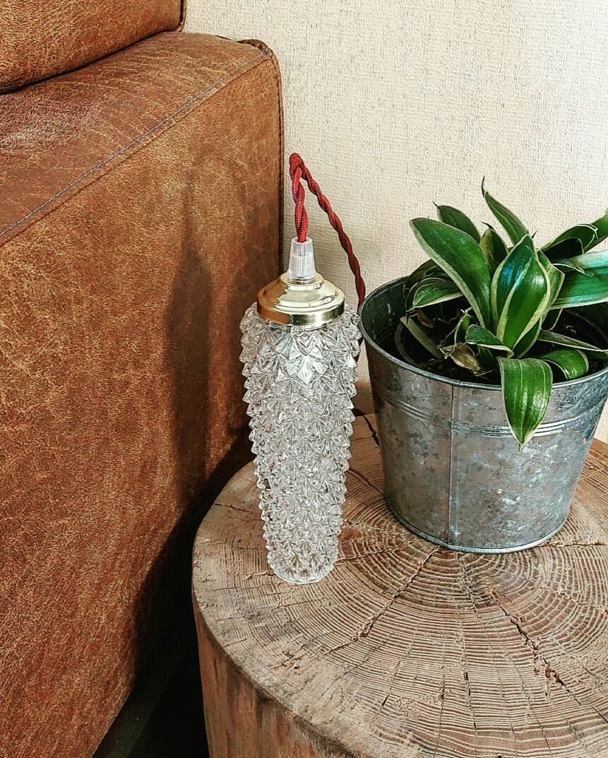 Vintage tube ball driver chiseled glass