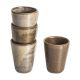 Set of 4 ceramic glasses