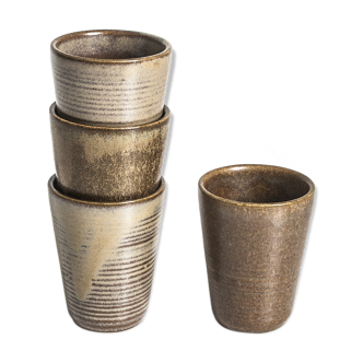 Set of 4 ceramic glasses