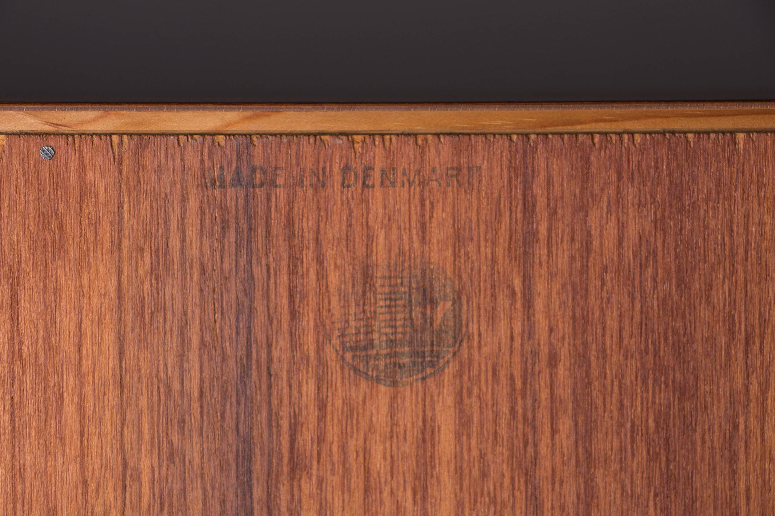 Danish teak chest of drawers, 4 drawers, by Borge Mogensen, Søborg Mobelfabrik.