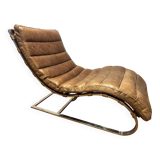 LC4 chaise longue style – patinated camel leather