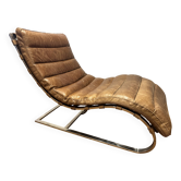 LC4 chaise longue style – patinated camel leather