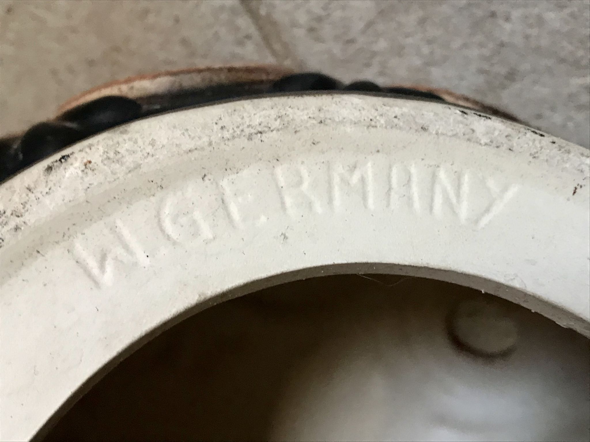 Lampe en céramique West Germany vintage