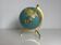Vintage terrestrial globe 1967 golden world map tripod Taride - 23 cm