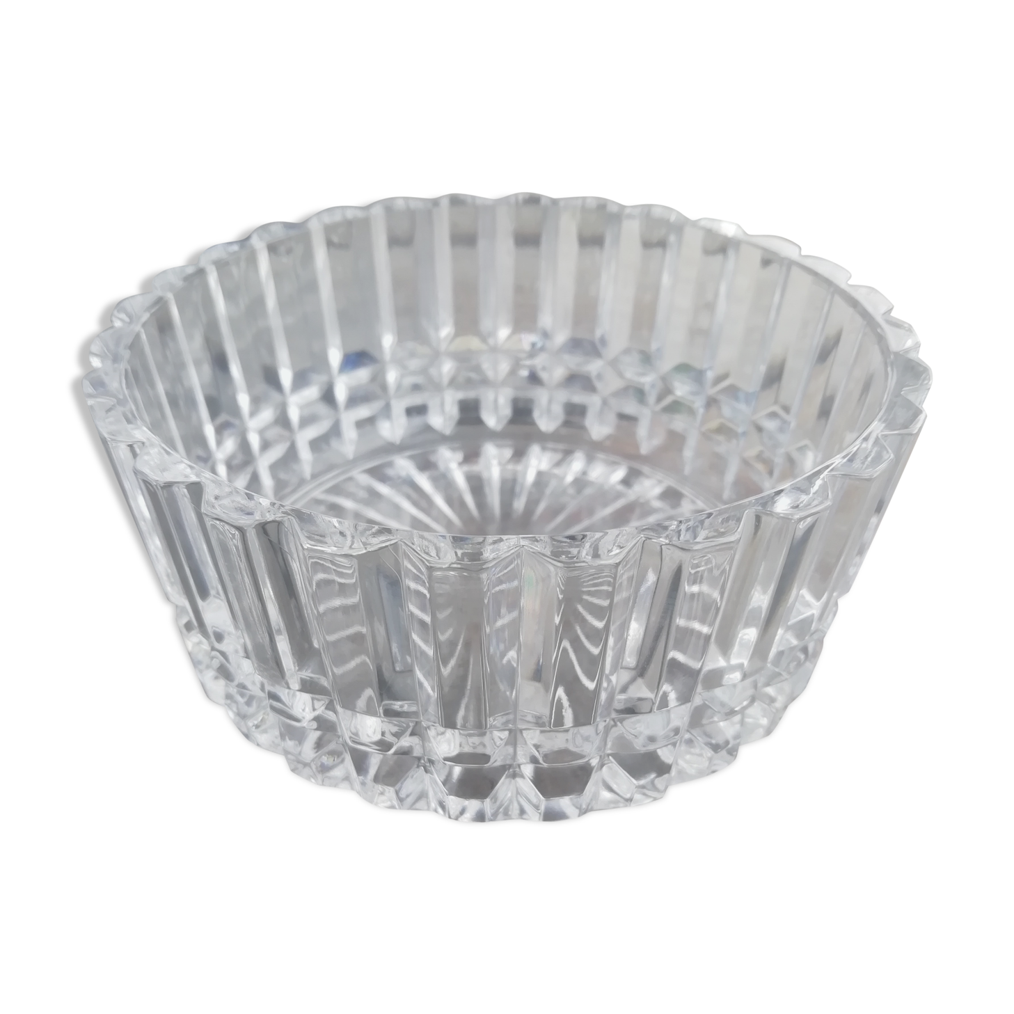 Chiseled crystal cup