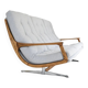 Scandinavian sofa in grey fabric and wood, 1960s