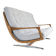 Scandinavian sofa in grey fabric and wood, 1960s