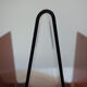 Smoked plexiglass magazine holder, 70s