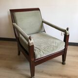 1 fauteuil style Empire / Époque Consulat Retour d'Egypte des années 60