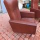 Paire de fauteuils en skaï année 50
