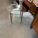 Table blasse en verre