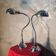 paire lampe  de bureau chrome 1970 grand format tres bon etat 70x30