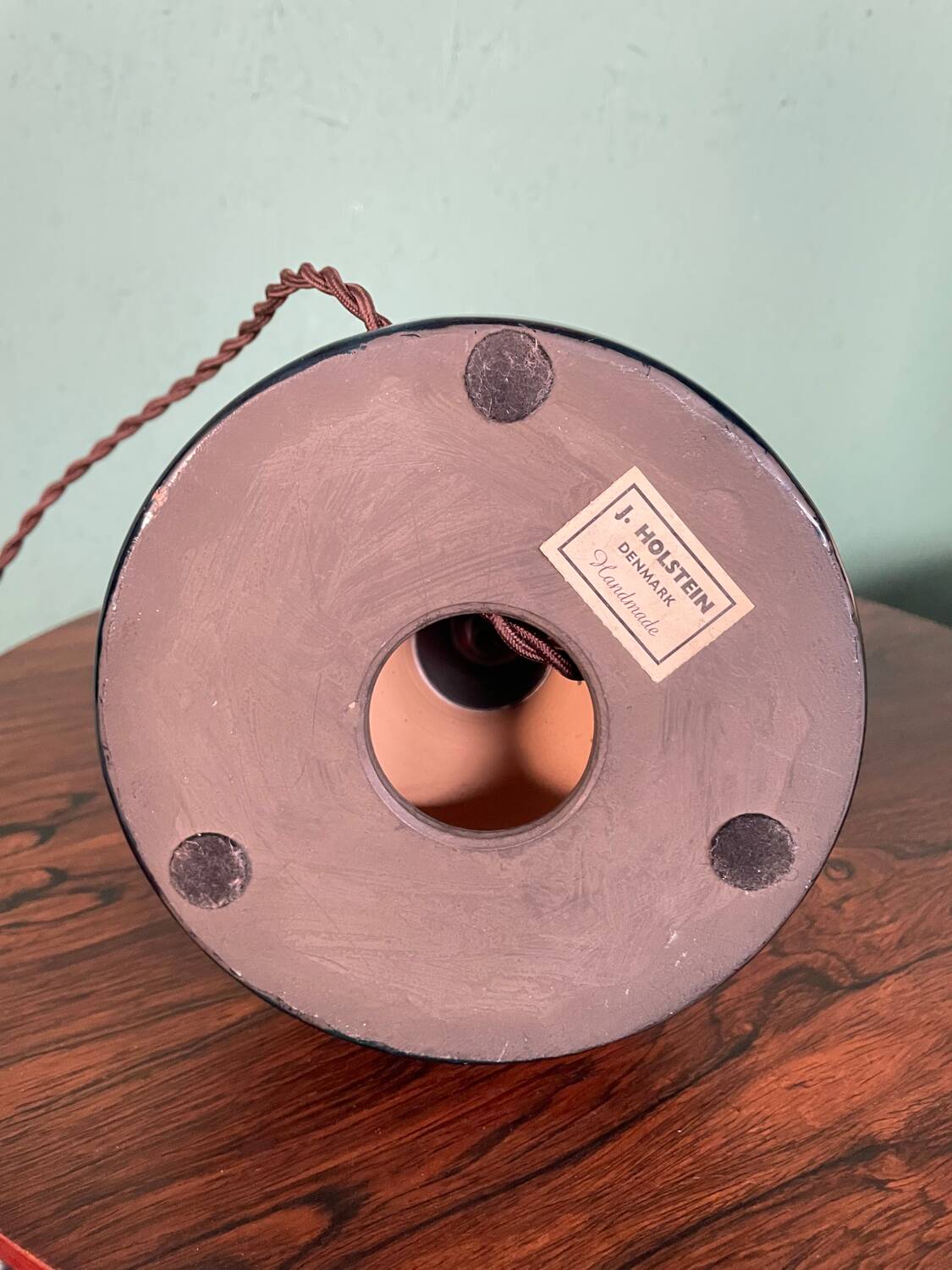 Danish Mid-Century Pottery Table Lamp