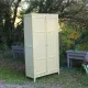 Parisian wardrobe in Clay Green wood – 2 moulded doors – H188 cm