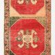 3x12 Ruby Red Vintage Persian Runner Rug, 92x371Cm SK20380