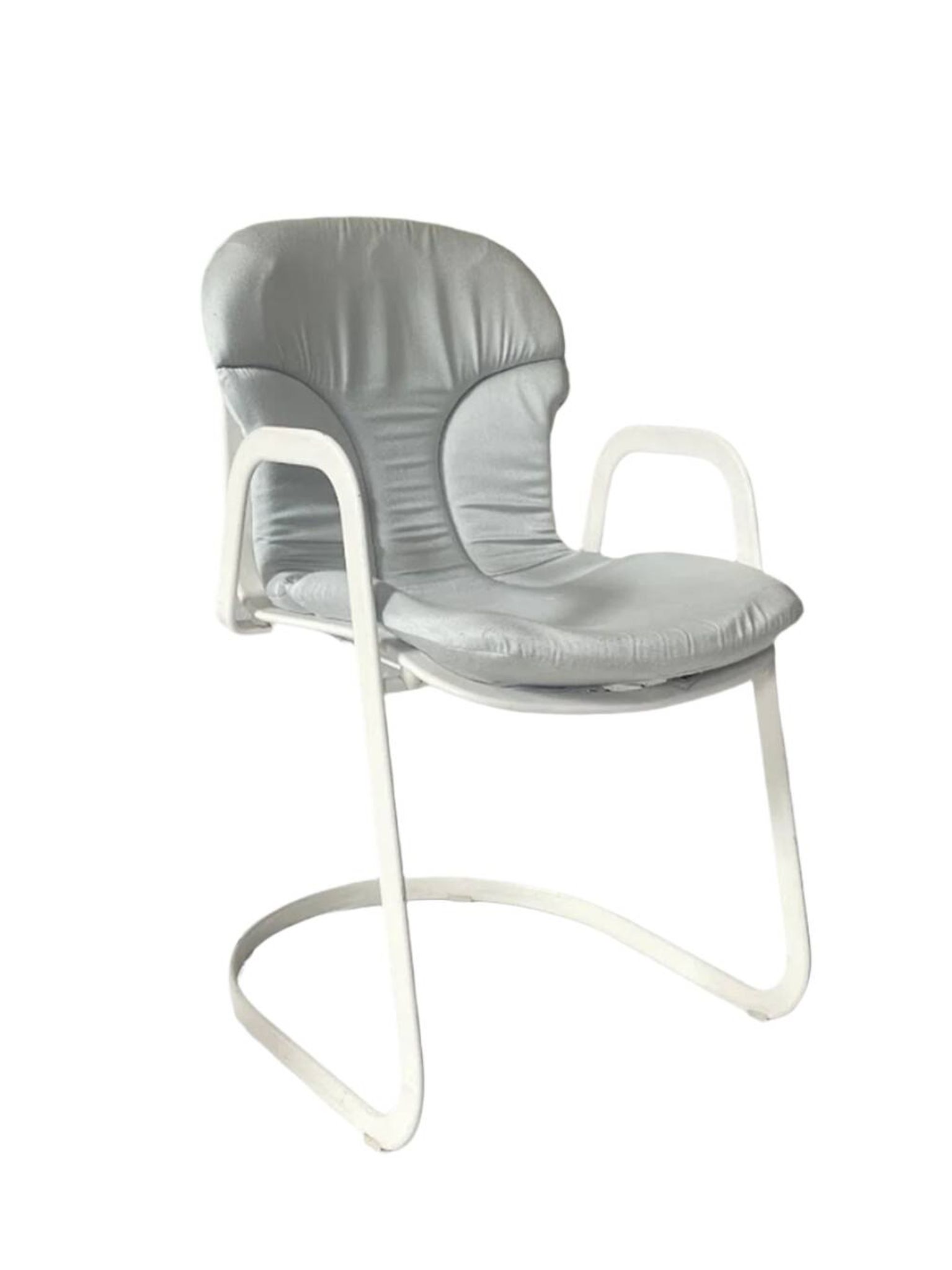 Fauteuil de salle à manger Cidue de Willy Rizzo, Italie, années 1970