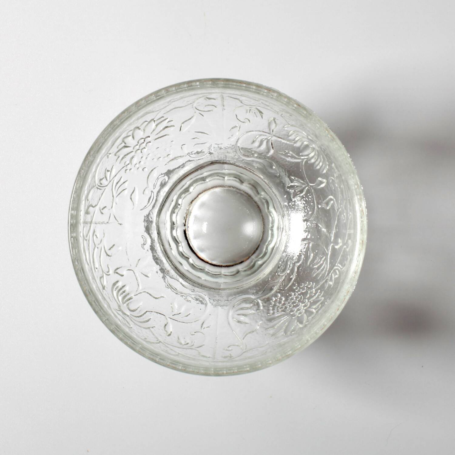 Set of 4 Vintage Pressed Glass Dessert Bowls Cibulak by Pavel Panek / 1977