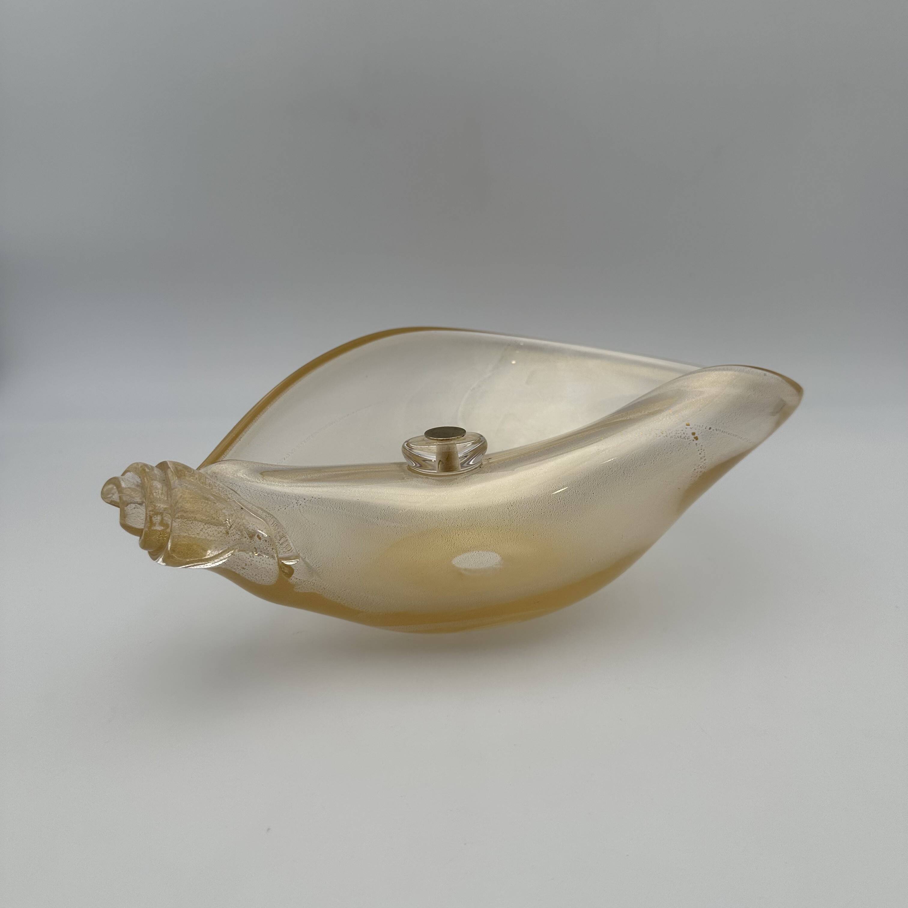 Coupe de Forme Libre en Verre Irisé de Murano, Barovier & Toso, Années 1950