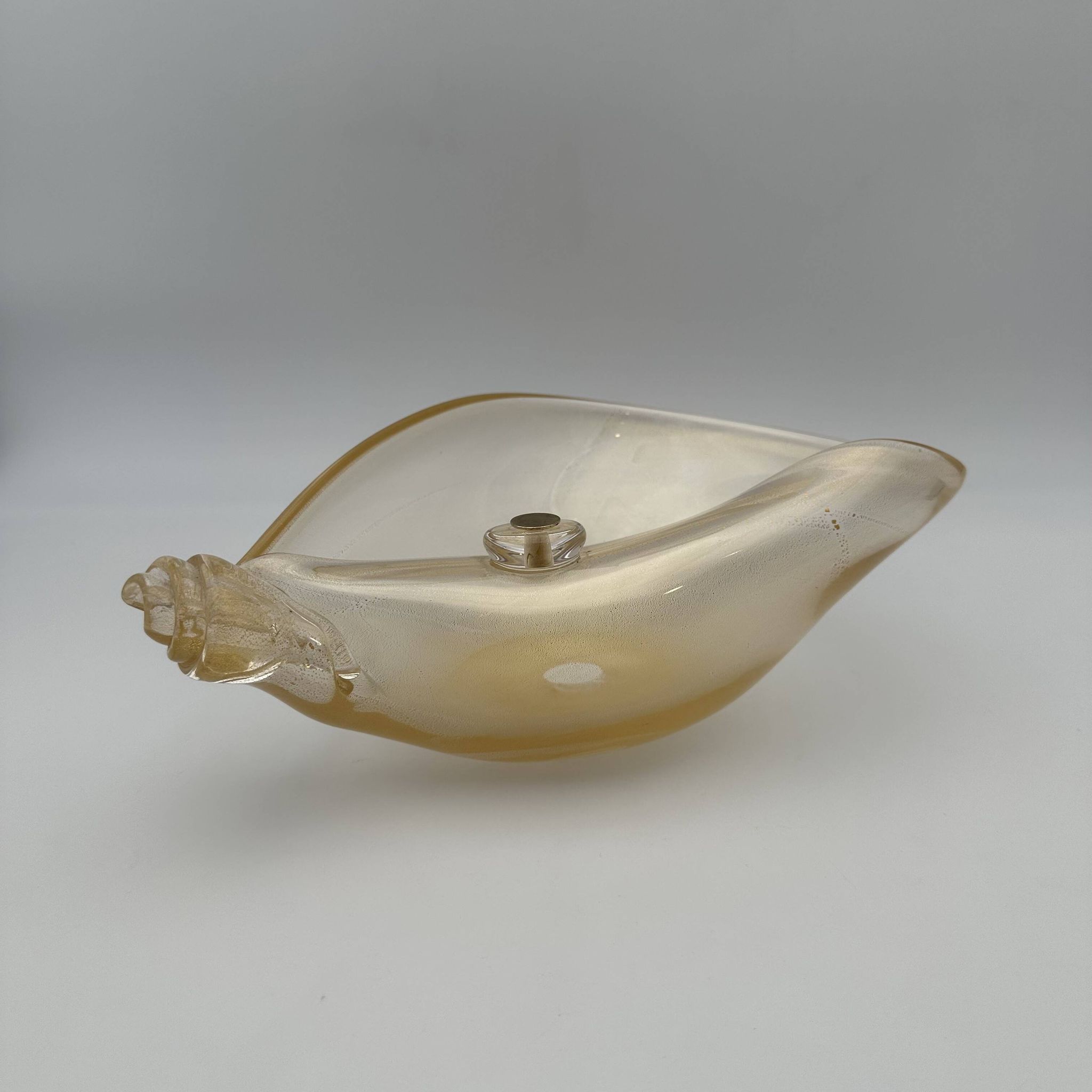 Free-Form Iridescent Glass Bowl from Murano, Barovier & Toso, 1950s