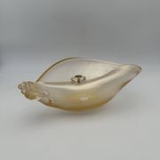 Free-Form Iridescent Glass Bowl from Murano, Barovier & Toso, 1950s