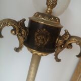Napoleon style floor lamp lion's head
