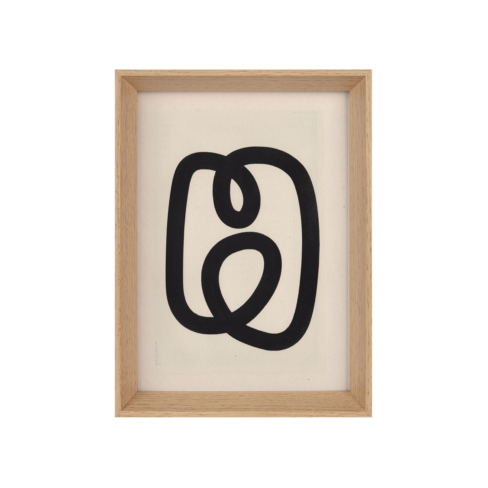 Original collage on dated and signed paper, abstract illustration