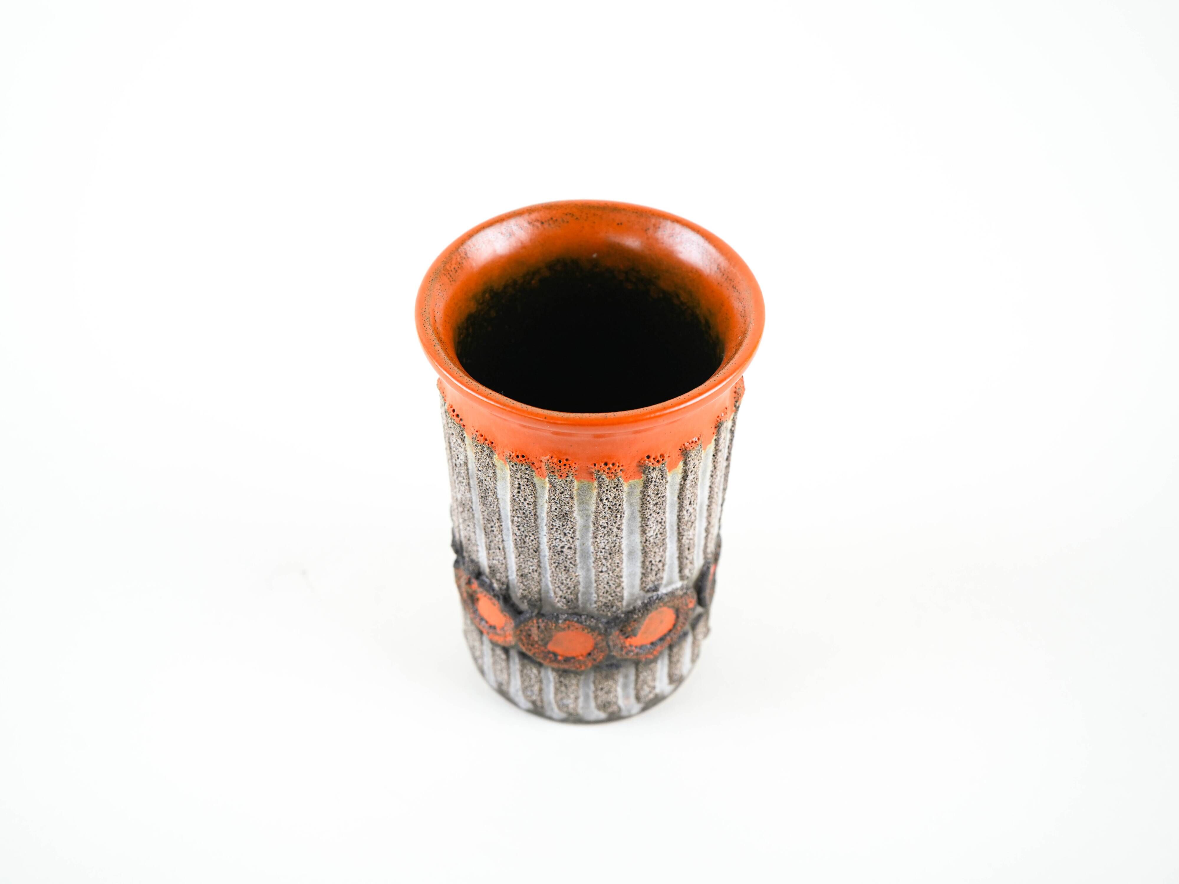 Ceramic vase, German design, 1960s, manufactured by Strehla