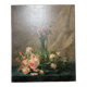 Old still life with roses – Flower bouquet – Oil on canvas