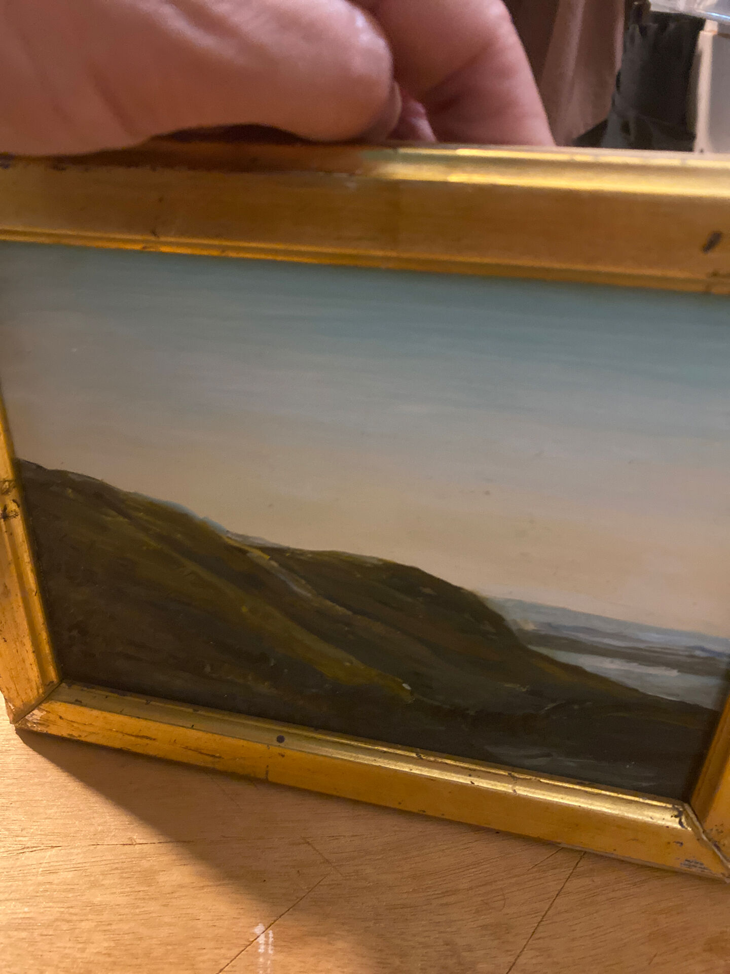 Framed nature painting / French artist