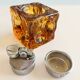 Murano Antonio Imperatore 1970 ensemble lighter table ashtray candle holder