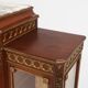 Rare Louis XVI display cabinet in marquetry with light, France ca. 1850