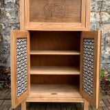 Parisian art deco sideboard in raw oak 1930