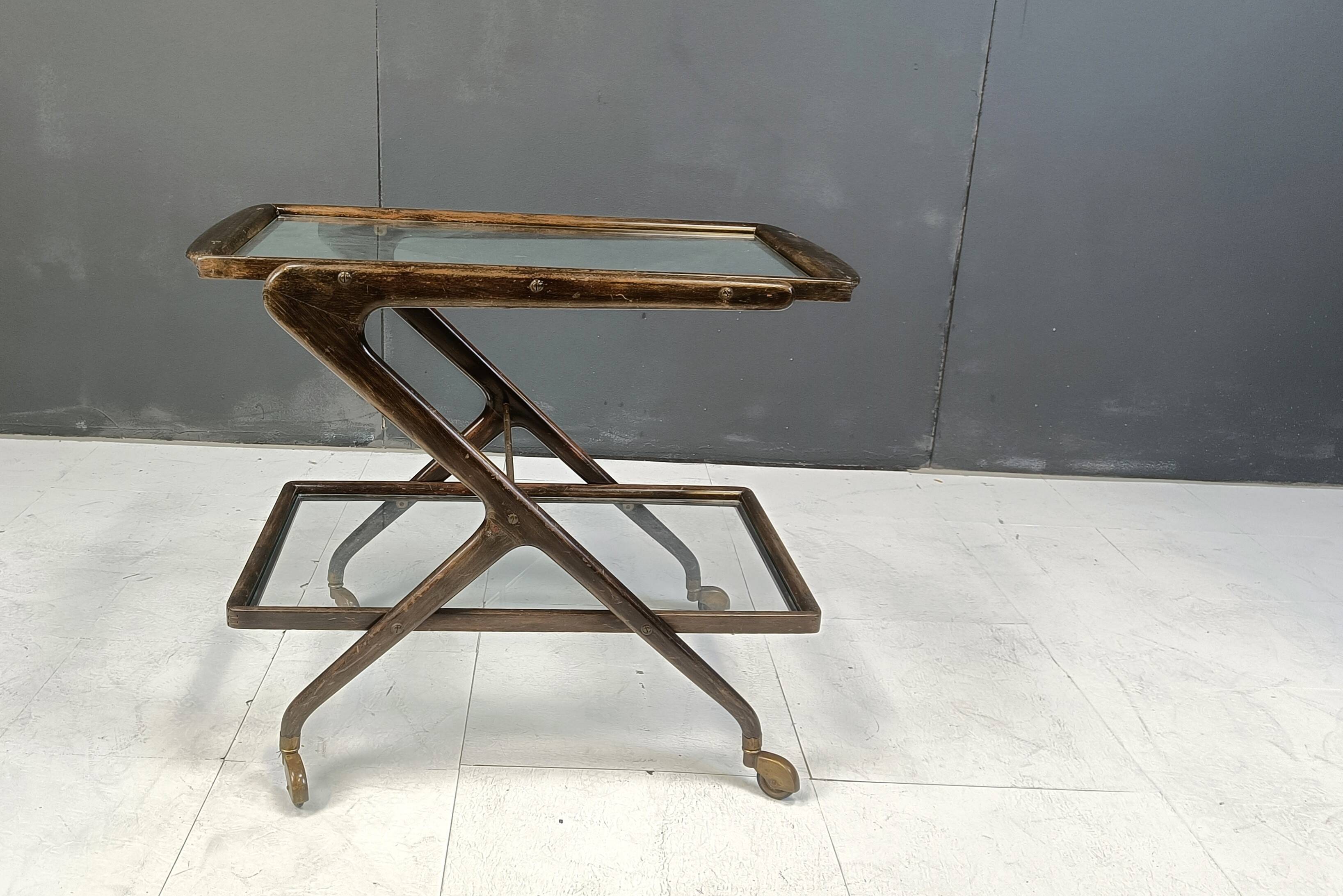 Vintage italian serving trolley, 1950s