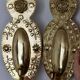 Pair of large mid-century Swedish brass sconces