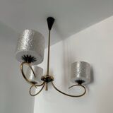 60s brass and perspex chandelier