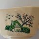 Bayeux model sauce boat from Digoin Sarreguemines. Vintage.