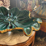 Flower glazed ceramic dish