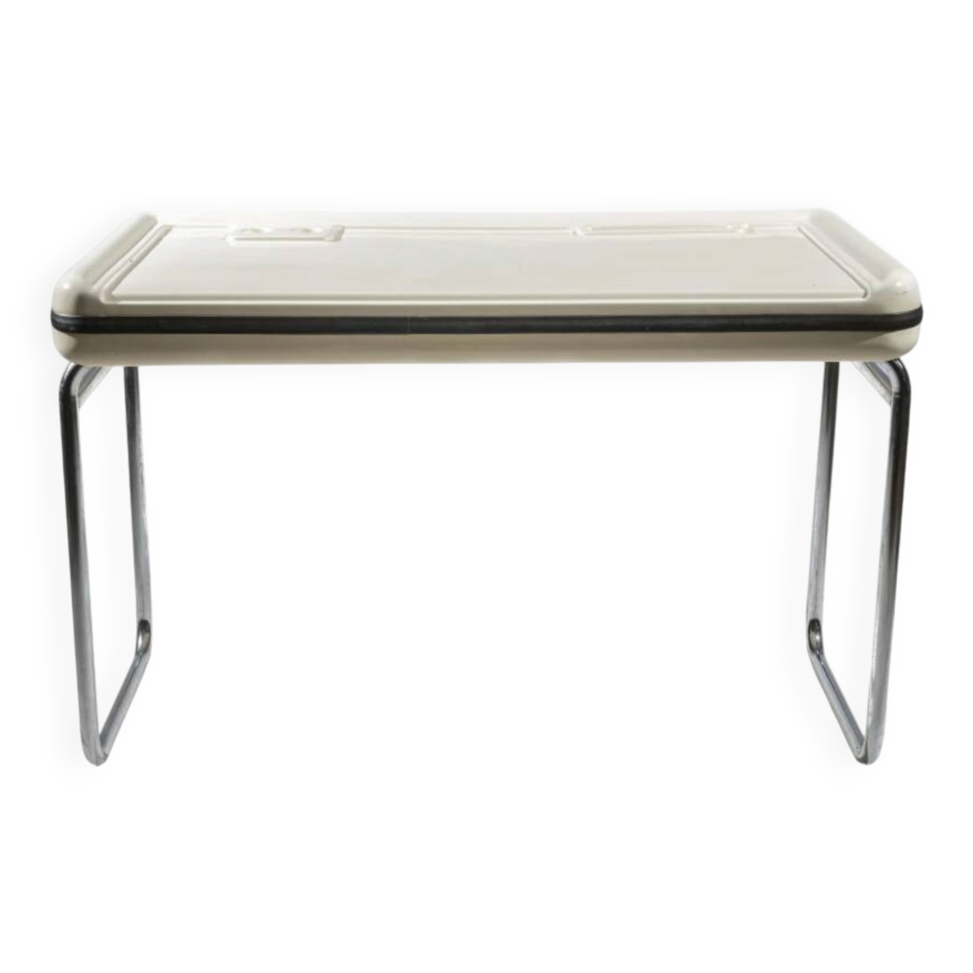 Marc HELD metal structure desk with plexiglass top