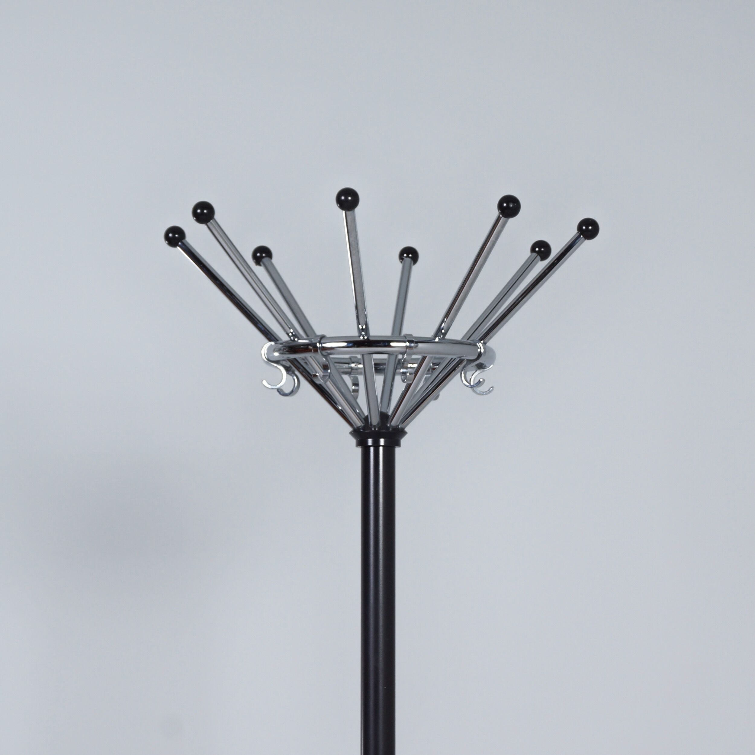 Coat rack Gispen 1016 by W.H. Gispen for Dutch Originals, 2010s – Chrome & Black Steel
