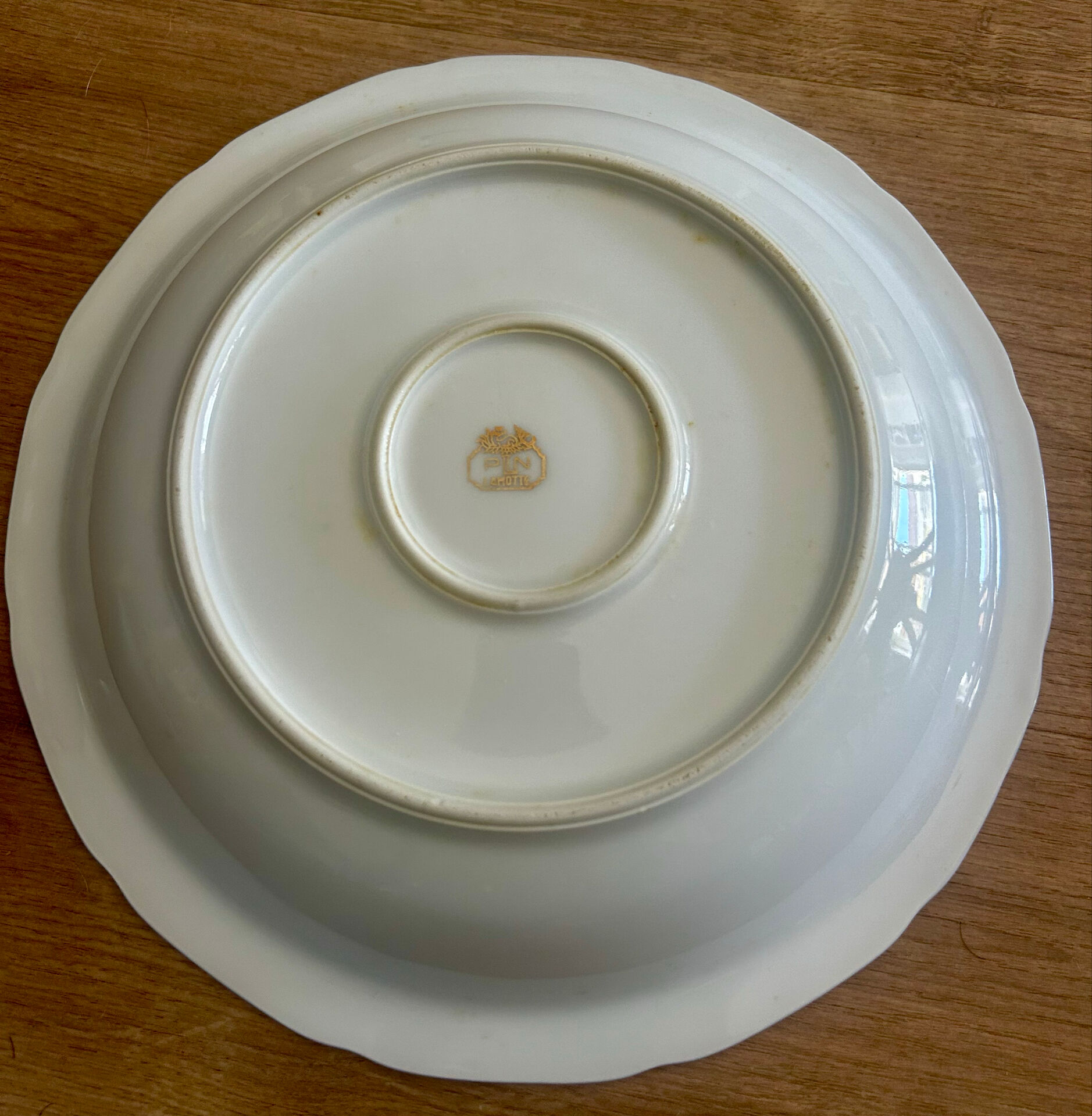 Shallow dish or salad bowl PN Lamotte porcelain