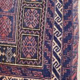 Vintage carpet turkmen belutch afghan 81x123 cm