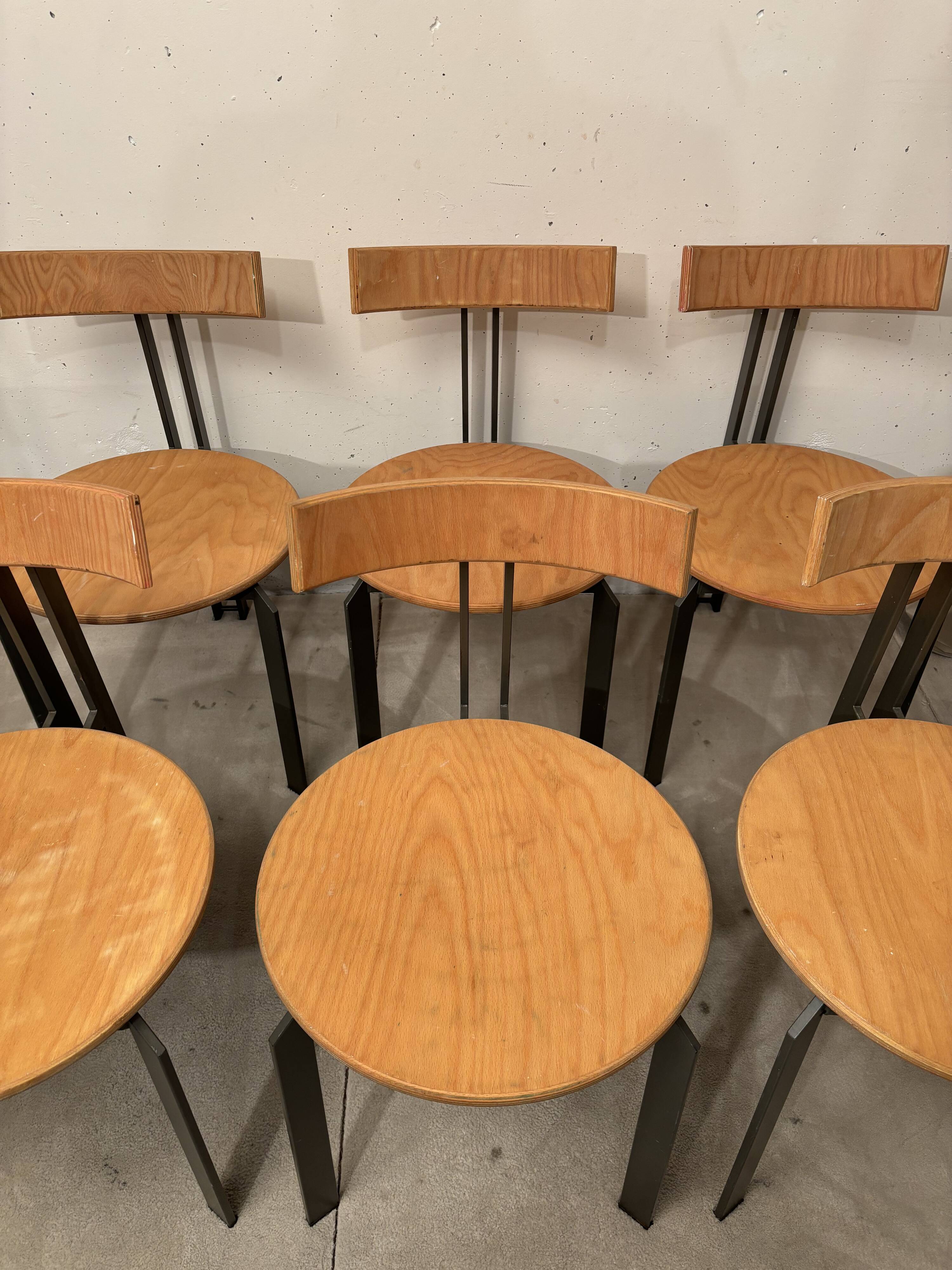 Martin Hasksteen, 6 Zeta chairs, Harvink 1980 Holland