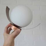 Vintage wall lamp, 1 of 4, brutalist sconce, copper ceiling light 1970's