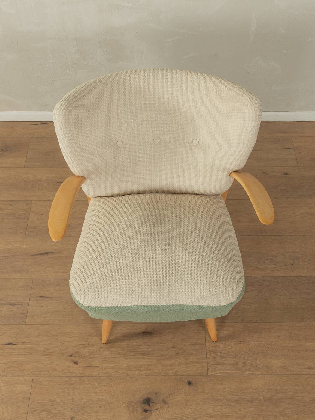 Wonderful armchair in two-tone look from the 1950s