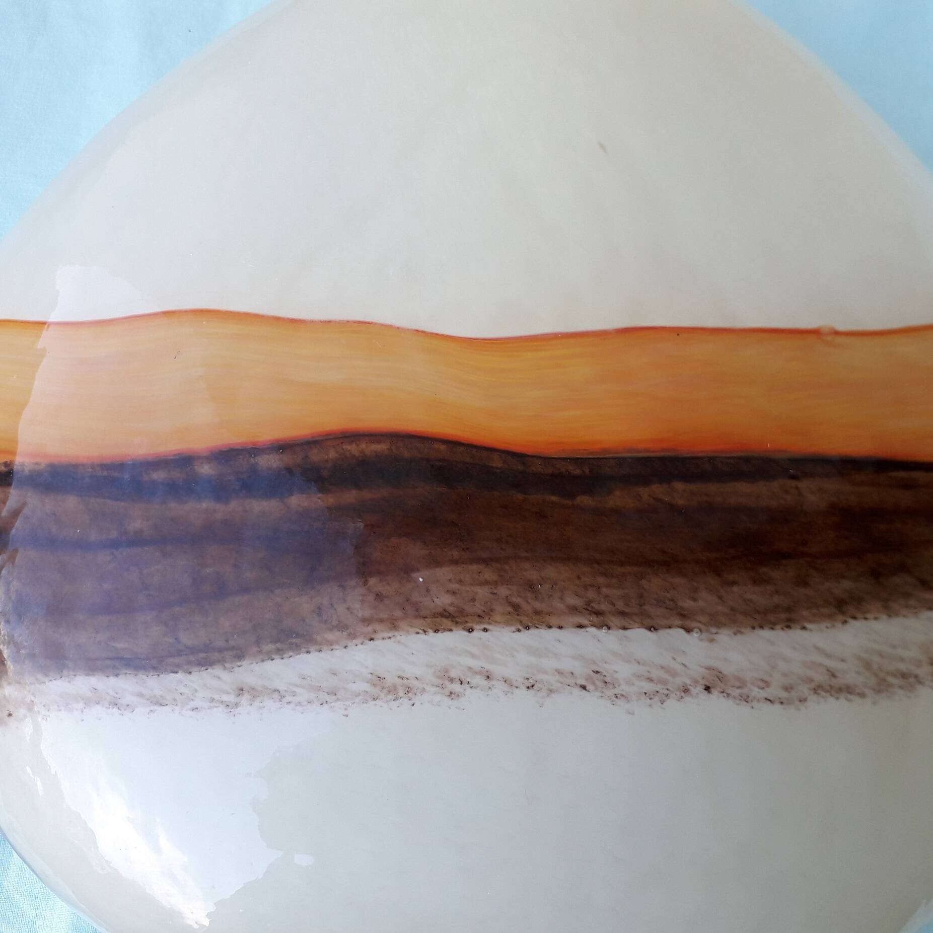 Handcrafted glass vase