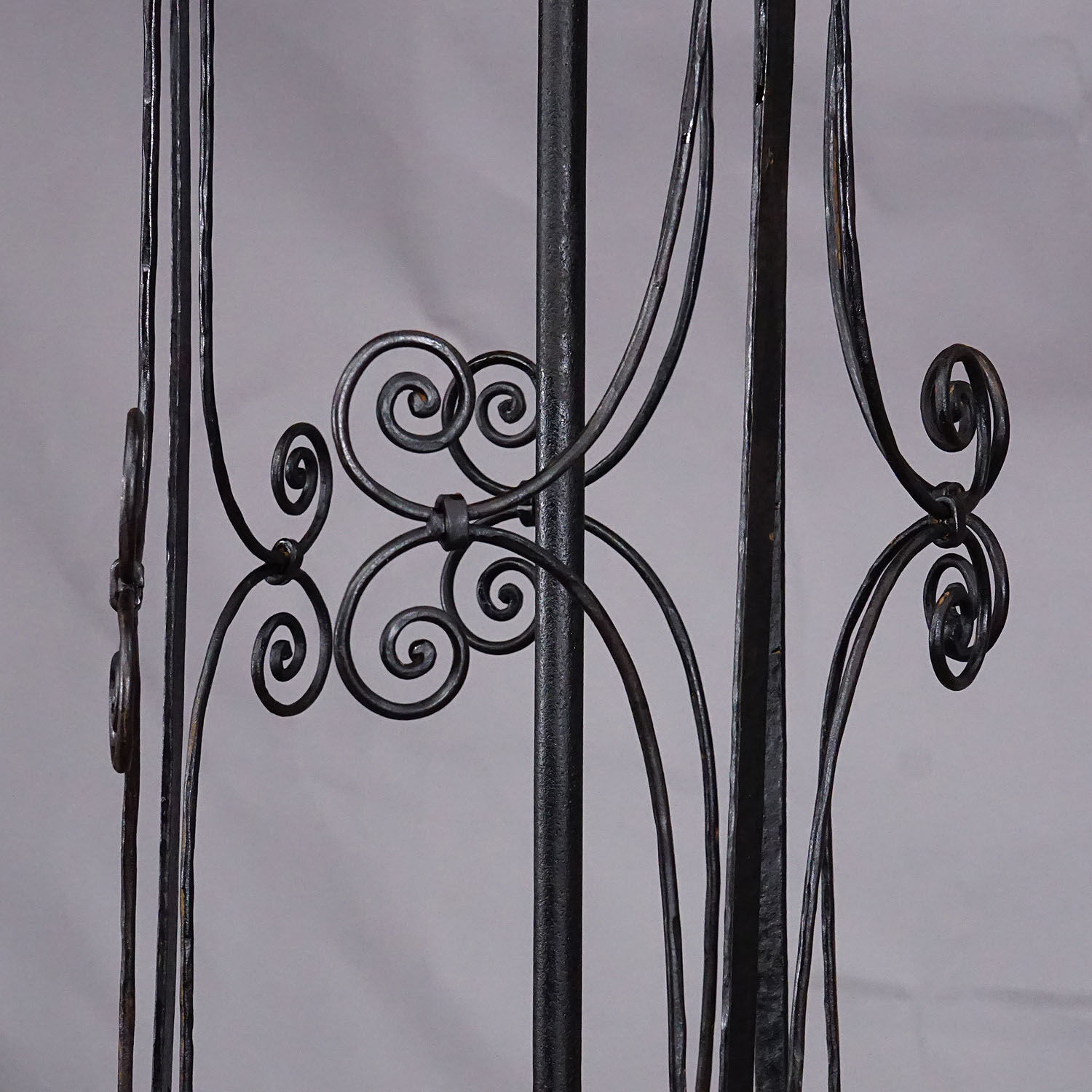 Antique wrought iron chandelier, Germany circa 1900